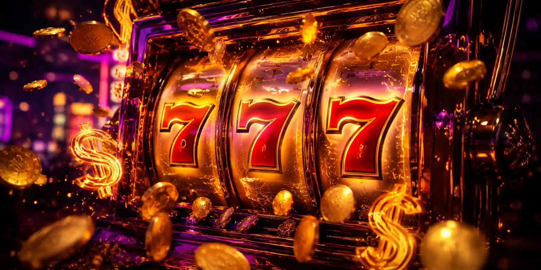 Slot machine games e huge jackpots su Rolling Slots: triple sevens e classici in stile Las Vegas